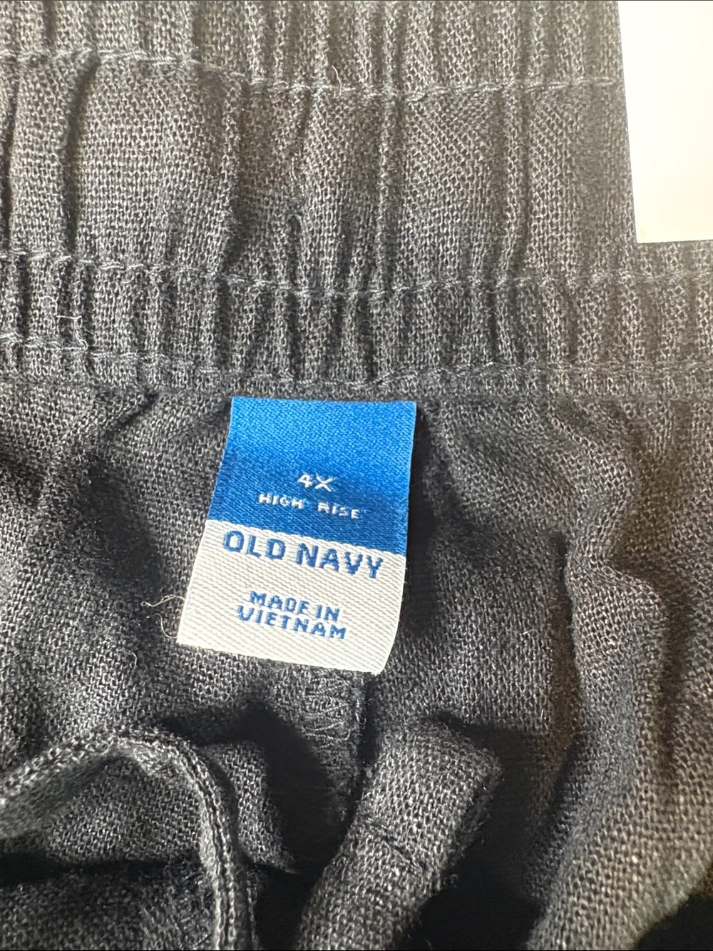 Old Navy Linen High-rise Black  Drawstring Shorts plus size 4X NWT! - Picture 3 of 13